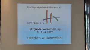 Mitgliederversammlung des Stadtsportverbandes Höxter – Rückblick 2026